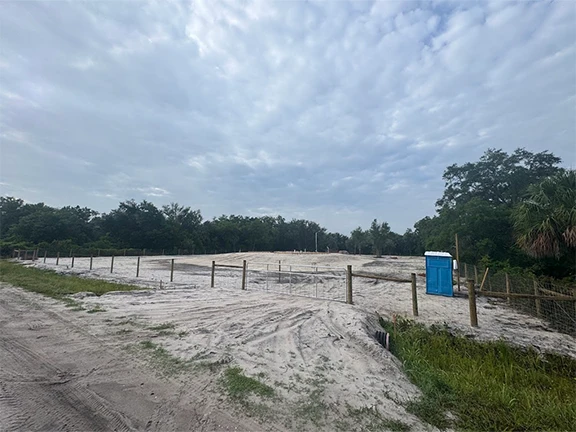 Scenic pond on lot